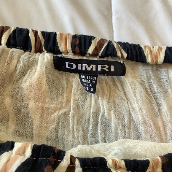 Dimri 100% Cotton Multi-Colored Lined Boho Skirt Womens Small - Picture 8 of 8